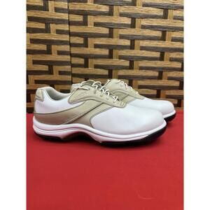 NWOB Footjoy Contour Series Womens White Leather Spiked Golf Shoe SZ 8 M - 94144